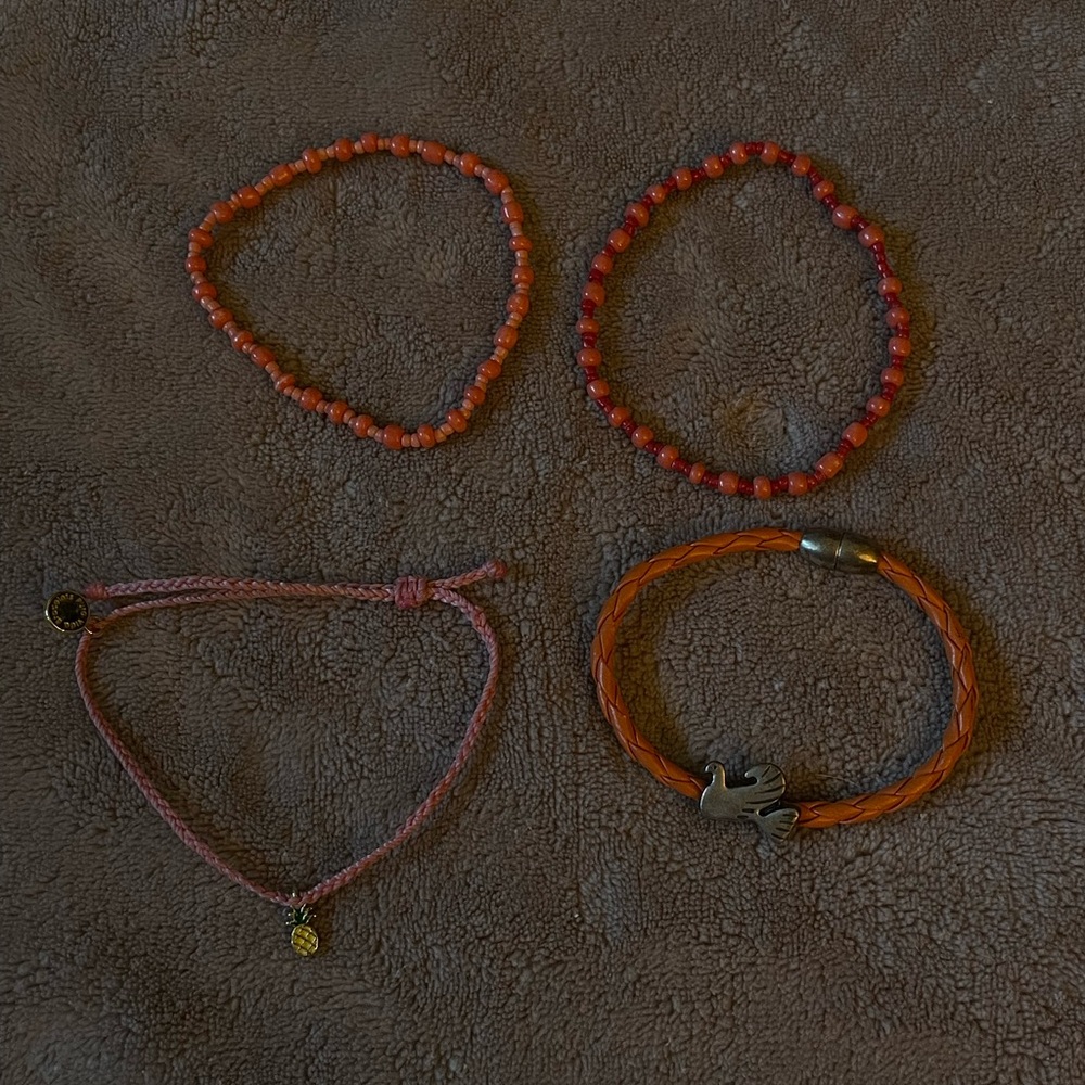 Peach Bracelet Set